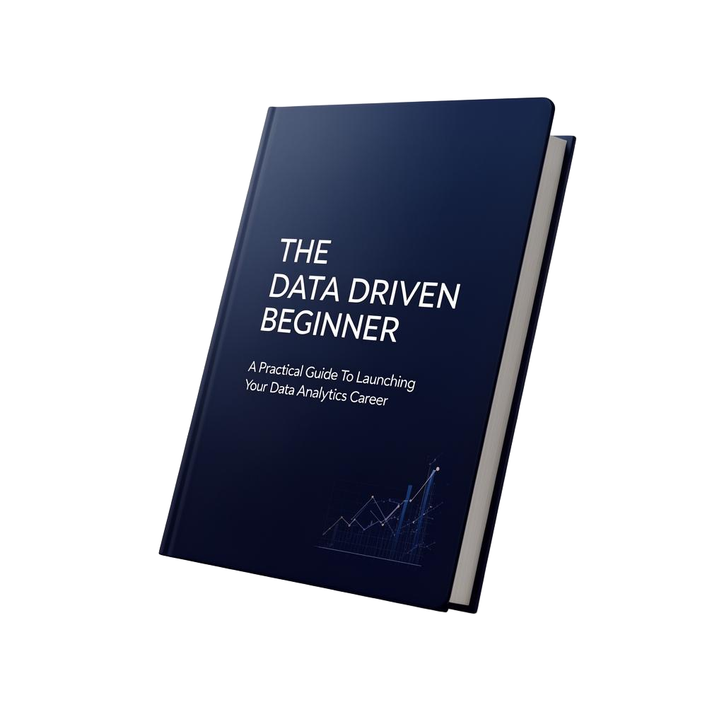 The Data Driven Beginner ebook cover mockup